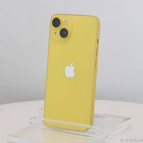 【中古】Apple(アップル) iPhone14 128GB イエロー MR3Q3J／A SIMフリー 【305-ud】