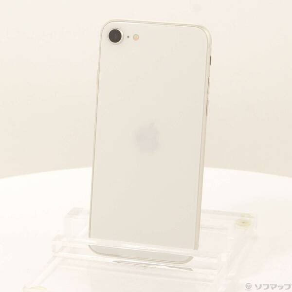 【中古】Apple(アップル) iPhone SE 第3世代 64GB スターライト MMYD3J／A SIMフリー 【377-ud】