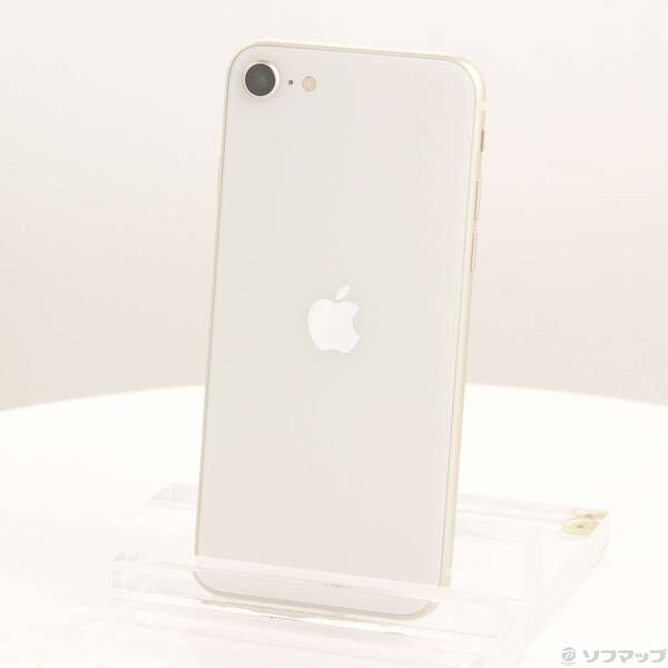 【中古】Apple(アップル) iPhone SE 第3世代 64GB スターライト MMYD3J／A SIMフリー 【305-ud】