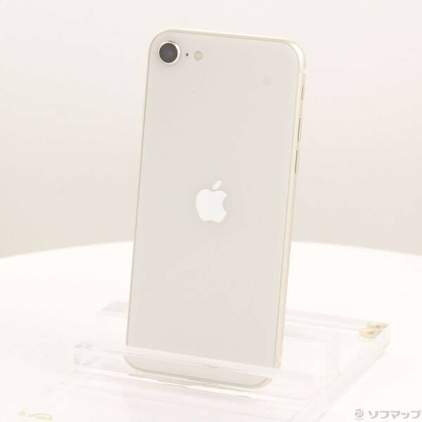 【中古】Apple(アップル) iPhone SE 第3世代 128GB スターライト MMYG3J／A SIMフリー 【276-ud】