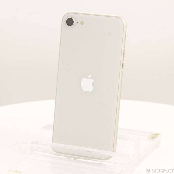 【中古】Apple(アップル) iPhone SE 第3世代 128GB スターライト MMYG3J／A SIMフリー 【377-ud】