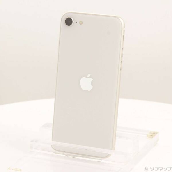 【中古】Apple(アップル) iPhone SE 第3世代 128GB スターライト MMYG3J／A SIMフリー 【262-ud】