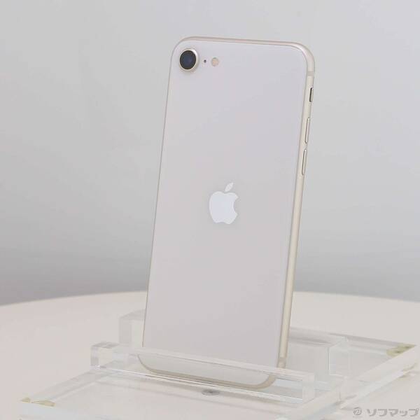 【中古】Apple(アップル) iPhone SE 第3世代 128GB スターライト MMYG3J／A SIMフリー 【262-ud】