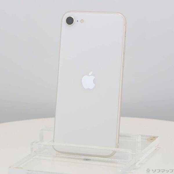 【中古】Apple(アップル) iPhone SE 第3世代 64GB スターライト MMYD3J／A SIMフリー 【269-ud】
