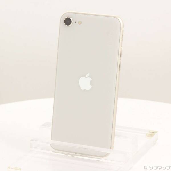 【中古】Apple(アップル) iPhone SE 第3世代 128GB スターライト MMYG3J／A SIMフリー 【258-ud】