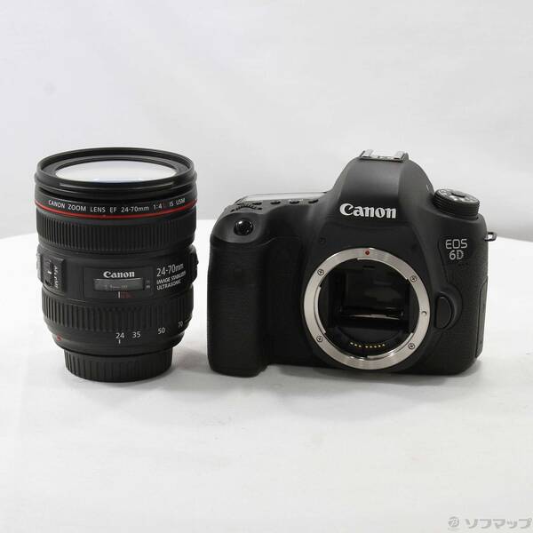 【中古】Canon(キヤノン) EOS 6D EF24-70L F4L IS USM レンズキット (2020万画素／SDXC) 【344-ud】