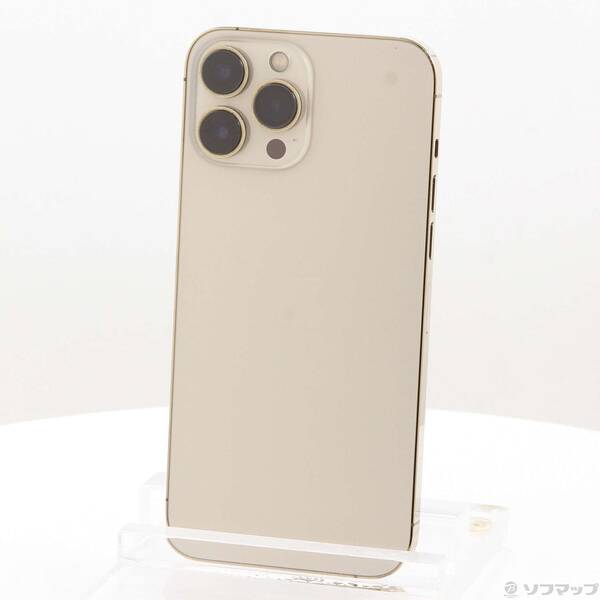 【中古】Apple(アップル) iPhone13 Pro Max 128GB ゴールド MLJ63J／A SIMフリー 【269-ud】