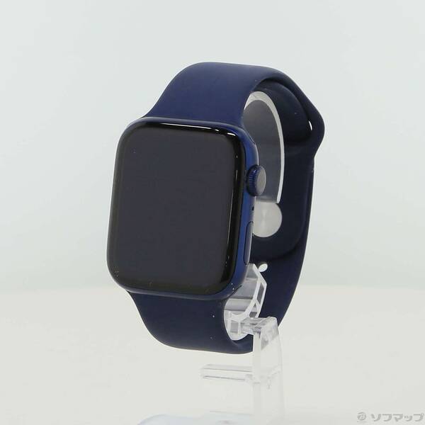 【中古】Apple(アップル) Apple Watch Series 6 GPS 44粍 ブルーアルミニウムケース ディープネイビースポーツバンド 【196-ud】