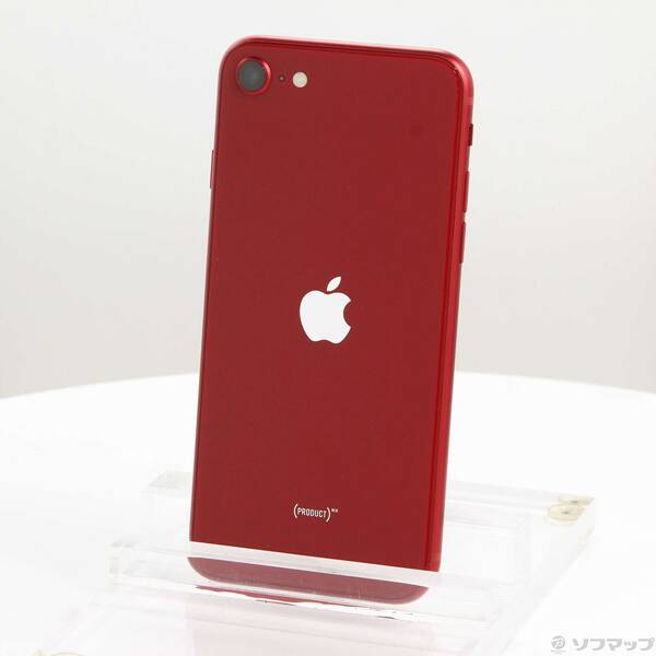 【中古】Apple(アップル) iPhone SE 第3世代 64GB プロダクトレッド MMYE3J／A SIMフリー 【349-ud】