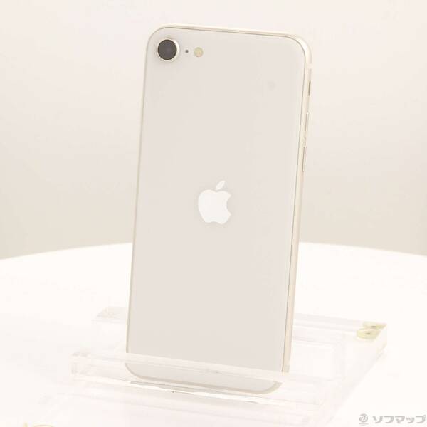 【中古】Apple(アップル) iPhone SE 第3世代 64GB スターライト MMYD3J／A SIMフリー 【344-ud】