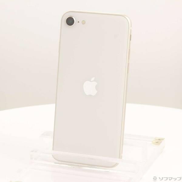 【中古】Apple(アップル) iPhone SE 第3世代 64GB スターライト MMYD3J／A SIMフリー 【276-ud】