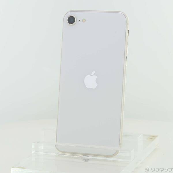 【中古】Apple(アップル) iPhone SE 第3世代 128GB スターライト NMYG3J／A SIMフリー 【196-ud】