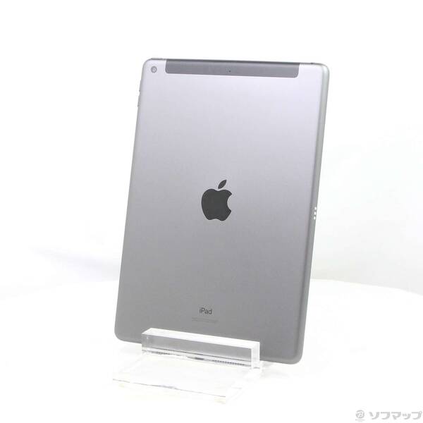 【中古】Apple(アップル) iPad 第9時人 64GB あき場所薄墨色 MK473J／A SoftBank鍵を掛ける取りけすSIM無償性 【258-ud】