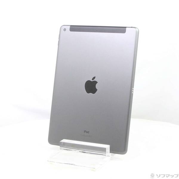 【中古】Apple(アップル) iPad 第9時人 64GB あき場所薄墨色 MK473J／A SoftBank鍵を掛ける取りけすSIM無償性 【297-ud】