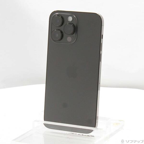【中古】Apple(アップル) iPhone14 Pro Max 256GB 空白文字黒いこと MQ9A3J／A SIM無償性 【269-ud】
