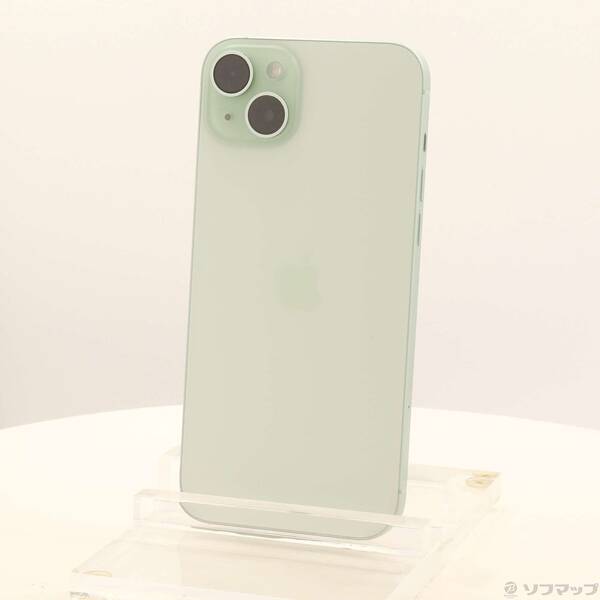 【中古】Apple(アップル) iPhone15 Plus 256GB 緑であること MU0Q3J／A SIM無償性 【262-ud】