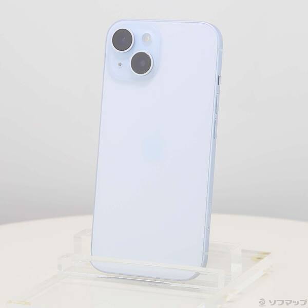 【中古】Apple(アップル) iPhone15 128GB ブルー MTML3J／A SIMフリー 【349-ud】