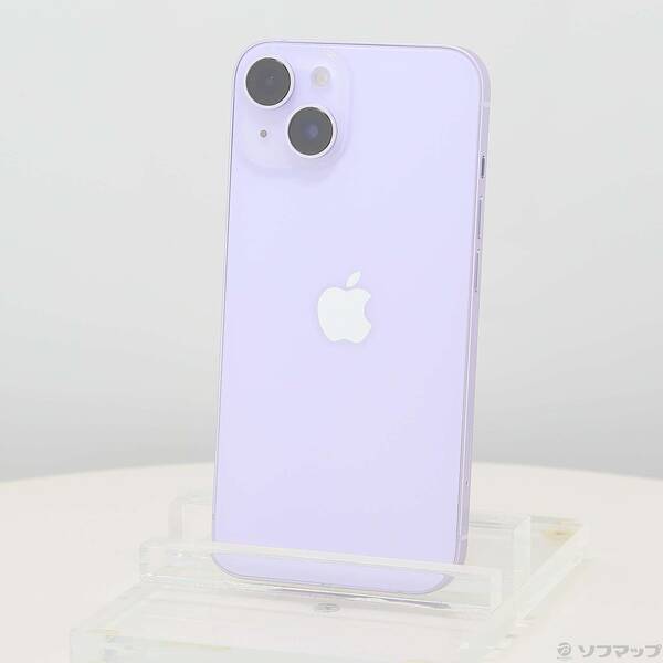 【中古】Apple(アップル) iPhone14 256GB パープル MPW93J／A SIMフリー 【305-ud】
