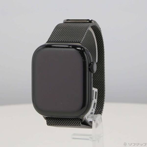 【中古】Apple(アップル) Apple Watch Series 11 GPS + Cellular 46mm ジェットブラックアルミニウムケース スレートミラネーゼループ 【262-ud】