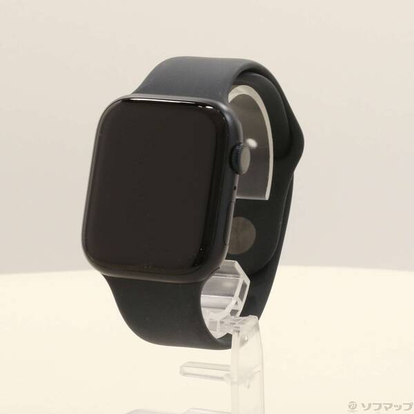【中古】Apple(アップル) Apple Watch Series 8 GPS 45mm ミッドナイトアルミニウムケース ミッドナイトスポーツバンド 【262-ud】
