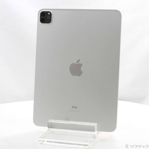 【中古】Apple(アップル) iPad Pro 11インチ 第3世代 128GB シルバー FHQT3J／A Wi-Fi 【295-ud】
