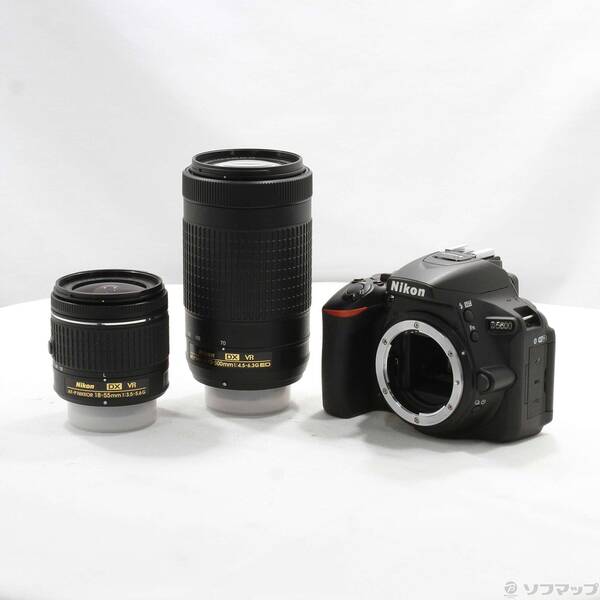 【中古】Nikon(ニコン) NIKON D5600 ダブルズームキット 黒いこと 【269-ud】