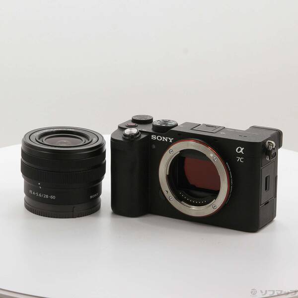 【中古】SONY(ソニー) α7C 望遠レンズ一揃いの道具 黒いこと ILCE-7CL B 【198-ud】