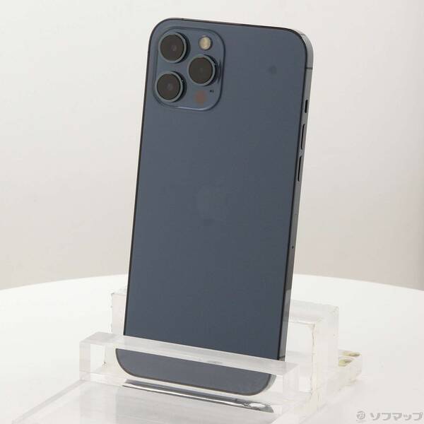 【中古】Apple(アップル) iPhone12 Pro Max 128GB パシフィックブルー MGCX3J／A SIMフリー 【198-ud】