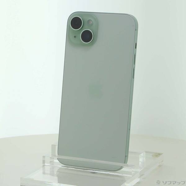 【中古】Apple(アップル) iPhone15 Plus 256GB 緑であること MU0Q3J／A SIM無償性 【198-ud】