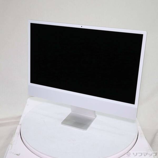 【中古】Apple(アップル) iMac 24-inch Mid-2021 MGPC3J／A Apple M1 8中核グループ中央処理装置_8中核グループGPU 8GB SSD256GB しろがね色 〔14.8 Sonoma〕 【198-ud】 パソコン-デスクトップPC-パソコン・周辺機器