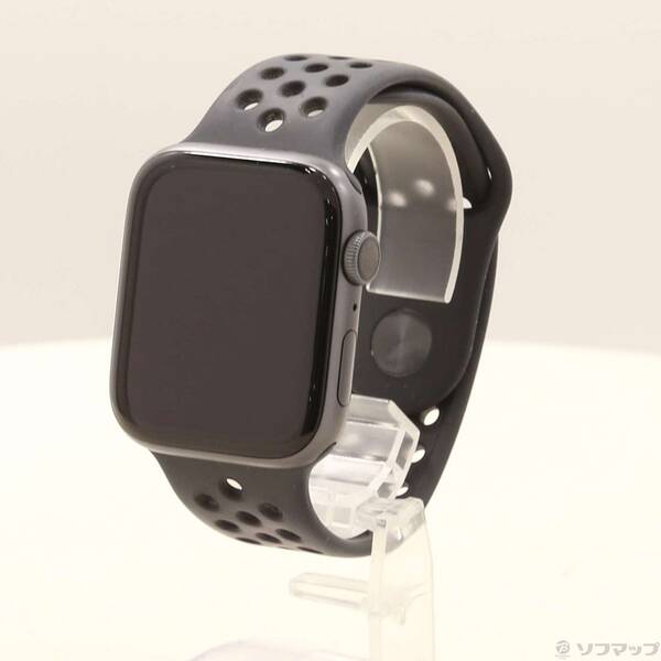 【中古】Apple(アップル) Apple Watch Series 4 Nike+ GPS 44粍 スペースグレイアルミニウムケース アンスラサイト／黒いことNike運動競技ダンス楽隊 【198-ud】