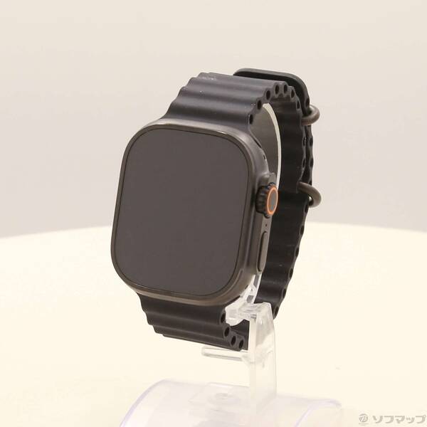 【中古】Apple(アップル) Apple Watch Ultra 3 GPS + Cellular 49mm ブラックチタニウムケース ブラックオーシャンバンド 【198-ud】