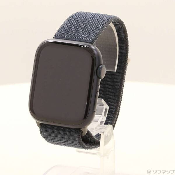 【中古】Apple(アップル) Apple Watch Series 9 GPS 45mm ミッドナイトアルミニウムケース ミッドナイトスポーツループ 【198-ud】