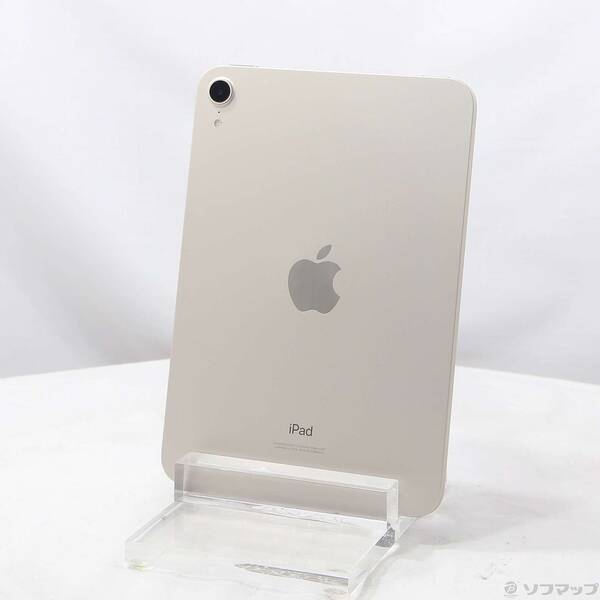 【中古】Apple(アップル) iPad mini 第6世代 64GB スターライト MK7P3J／A Wi-Fi 【198-ud】