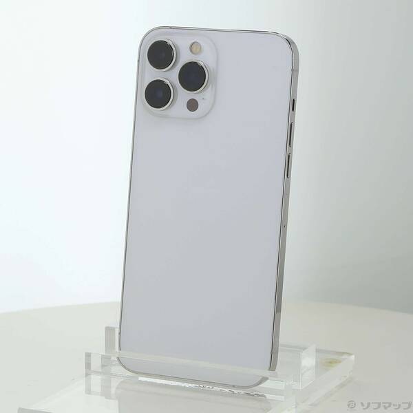 【中古】Apple(アップル) iPhone13 Pro Max 128GB シルバー MLJ53J／A SIMフリー 【198-ud】