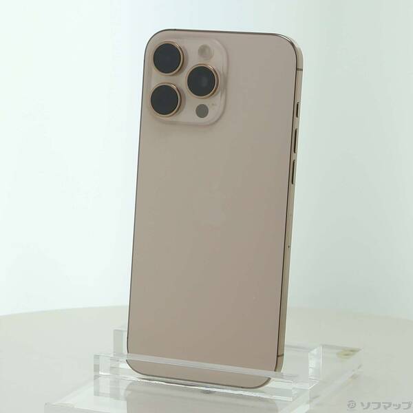 【中古】Apple(アップル) iPhone16 Pro Max 256GB デザートチタニウム MYWJ3J／A SIMフリー 【198-ud】