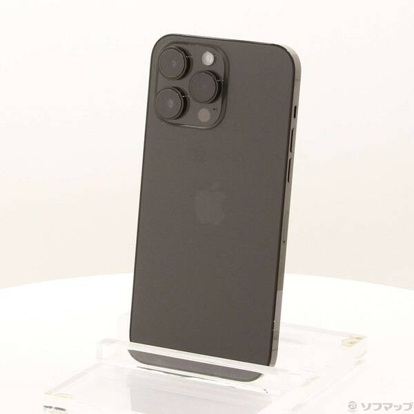 【中古】Apple(アップル) iPhone14 Pro Max 128GB 空白文字黒いこと MQ963J／A SIM無償性 【198-ud】