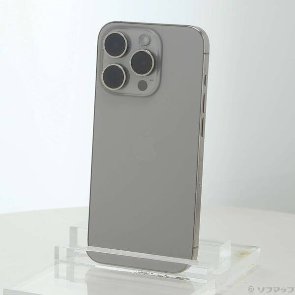 【中古】Apple(アップル) iPhone15 Pro 128GB 自然的チタニウム MTU93J／A SIM無償性 【198-ud】