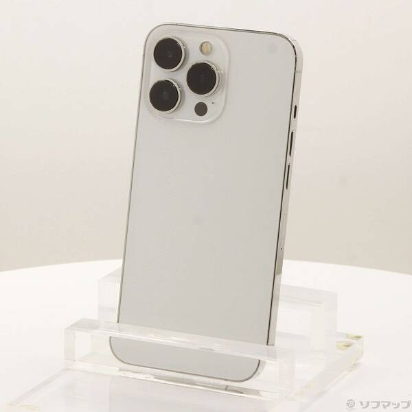 【中古】Apple(アップル) iPhone13 Pro 256GB しろがね色 MLUP3J／A SIM無償性 【198-ud】 スマートフォン本体-スマートフォン・タブレット