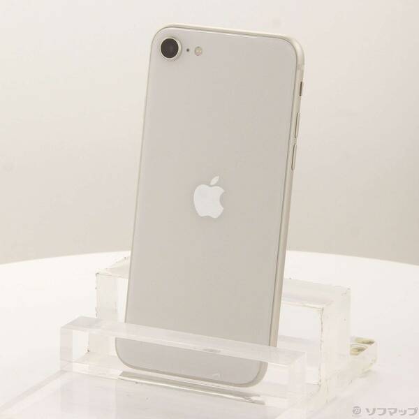 【中古】Apple(アップル) iPhone SE 第3世代 64GB スターライト MMYD3J／A SIMフリー 【198-ud】
