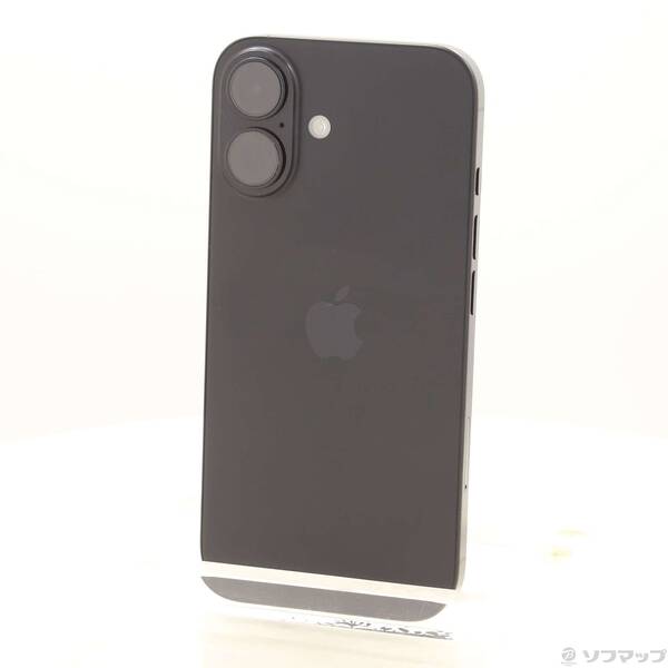 【中古】Apple(アップル) iPhone16 128GB ブラック MYDQ3J/A SIMフリー 【198-ud】