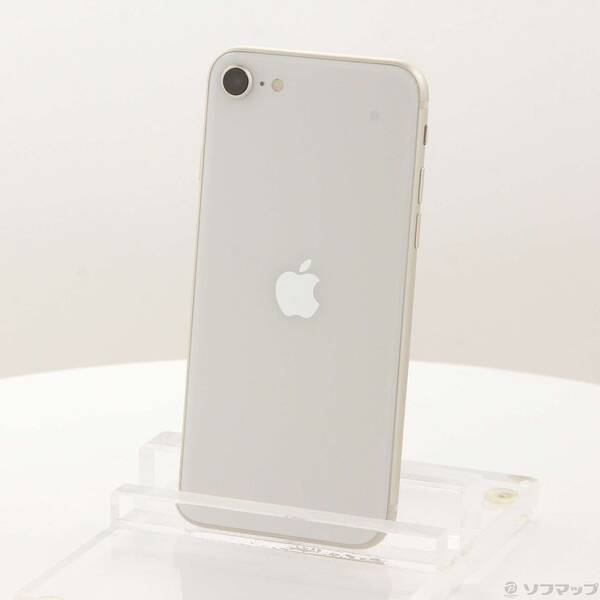 【中古】Apple(アップル) iPhone SE 第3世代 64GB スターライト MMYD3J／A SIMフリー 【198-ud】
