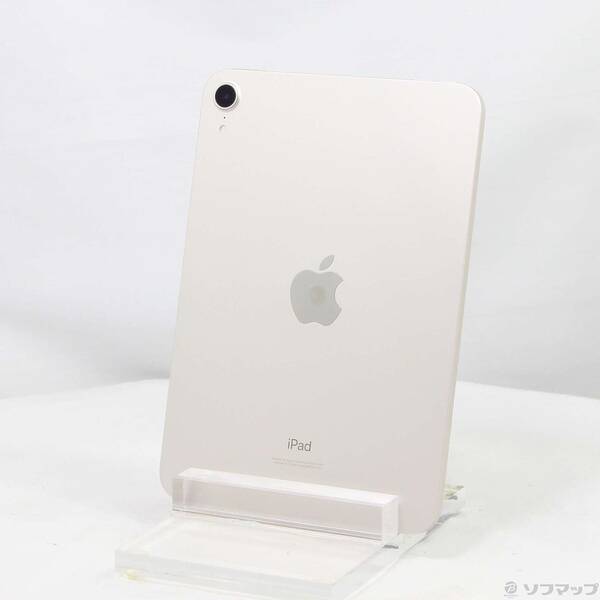 【中古】Apple(アップル) iPad mini 第6世代 64GB スターライト MK7P3J／A Wi-Fi 【198-ud】