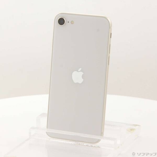 【中古】Apple(アップル) iPhone SE 第3世代 64GB スターライト MMYD3J／A SIMフリー 【198-ud】