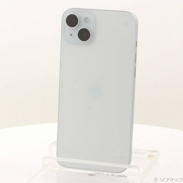 【中古】Apple(アップル) iPhone15 Plus 128GB ブルー MU0D3J／A SIMフリー 【198-ud】