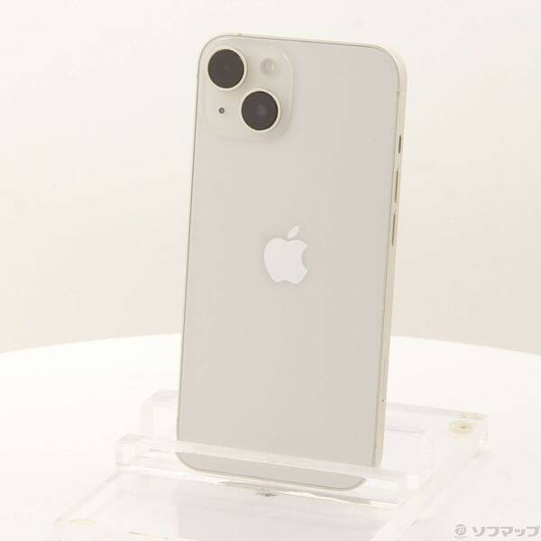 【中古】Apple(アップル) iPhone14 128GB スターライト MPUQ3J／A SIMフリー 【198-ud】