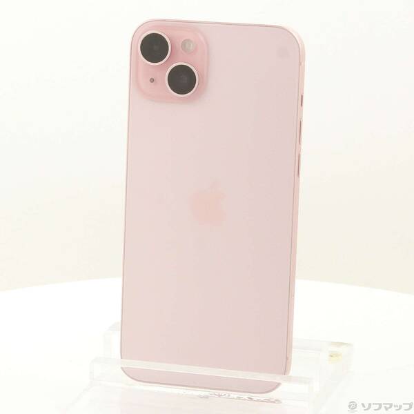【中古】Apple(アップル) iPhone15 Plus 512GB ピンク MU0U3J／A SIMフリー 【198-ud】