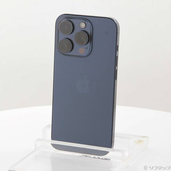 【中古】Apple(アップル) iPhone15 Pro 256GB ブルーチタニウム MTUG3J／A SIMフリー 【198-ud】