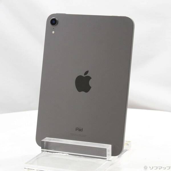 【中古】Apple(アップル) iPad mini 第6世代 64GB スペースグレイ MK7M3J／A Wi-Fi 【198-ud】