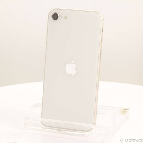 【中古】Apple(アップル) iPhone SE 第3世代 64GB スターライト MMYD3J／A SIMフリー 【348-ud】